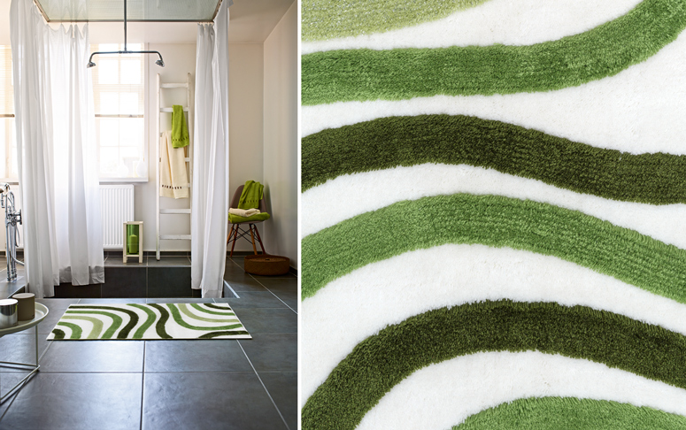 акриловый коврик для ванной Confetti bath Sardes 14 Green
