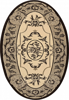 Ковер Tibetan Carpet QJ0301TRSA-natural grey/beige овал