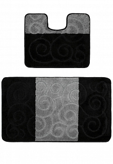 Комплект ковриков для ванной Confetti Bath Maximus Sile 2513 Black PS