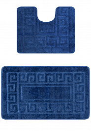 дизайн комплекта ковриков для ванной Confetti Bath Maximus Ethnic 2582 Dark Blue PS