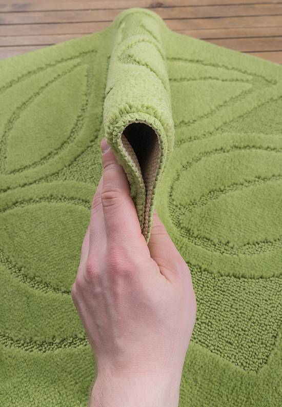 Зеленый коврик для ванной Flora 2510 Green