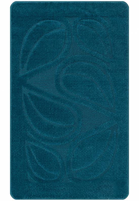 Синий коврик для ванной Flora 2569 Ink Blue