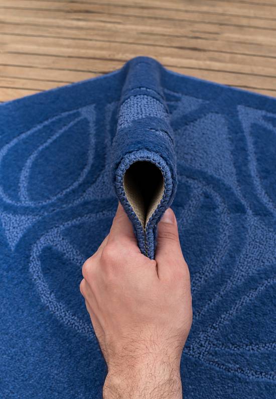 Комплект ковриков для ванной и туалета Flora 2582 D.Blue BQ