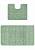 Зеленый комплект ковриков для ванной и туалета Ethnic 2542 Almond BQ