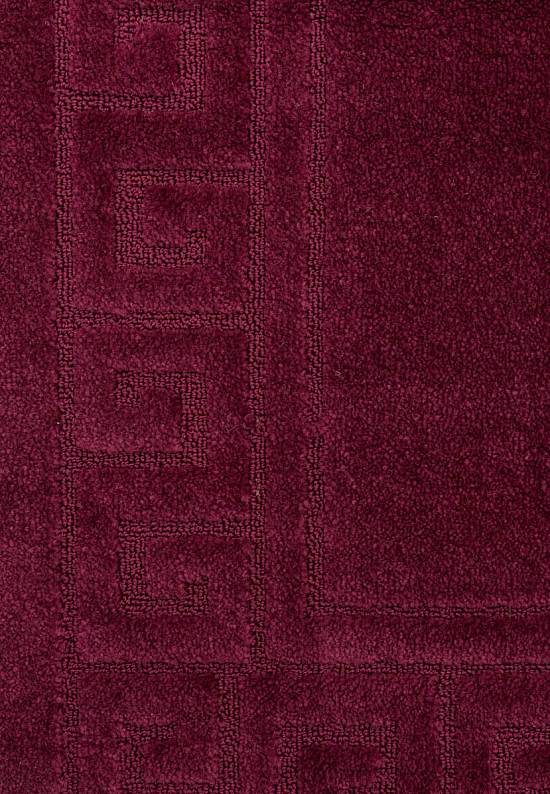 Бордово-фиолетовый комплект ковриков для ванной комнаты и туалета Ethnic 2576 Aubergine BQ