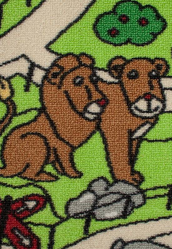 Детский игровой коврик с дорогой Zoo goriz-G4