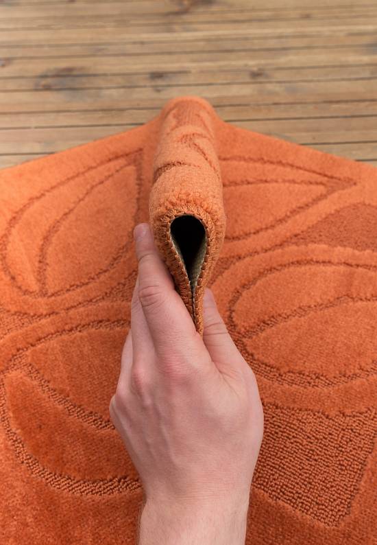 Оранжевый коврик для ванной Flora 2505 Ginger