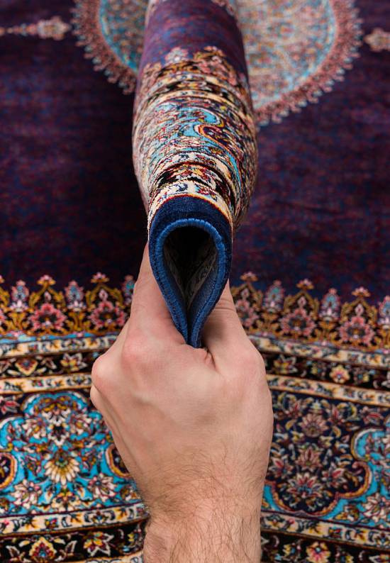 Иранский классический ковер Masoomi-Dark Blue
