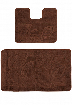 Комплект ковриков для ванной Confetti Bath Maximus Flora 2518 Brown BQ