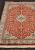 Шелковый ковер ручной работы из Индии 244168-Keshan red/beige